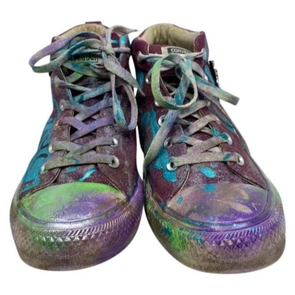 Converse Sneaker Customized Multicolor Womens 10.5